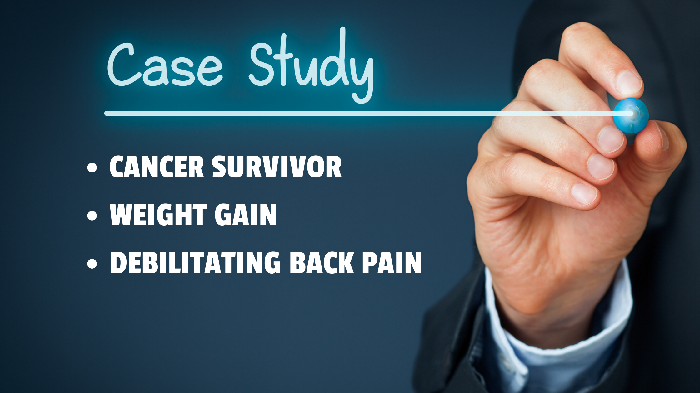 Cancer Survivor and Debilitating Back Pain – NBChem Case Study